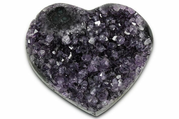 Dark Purple Amethyst Heart - Uruguay #343710